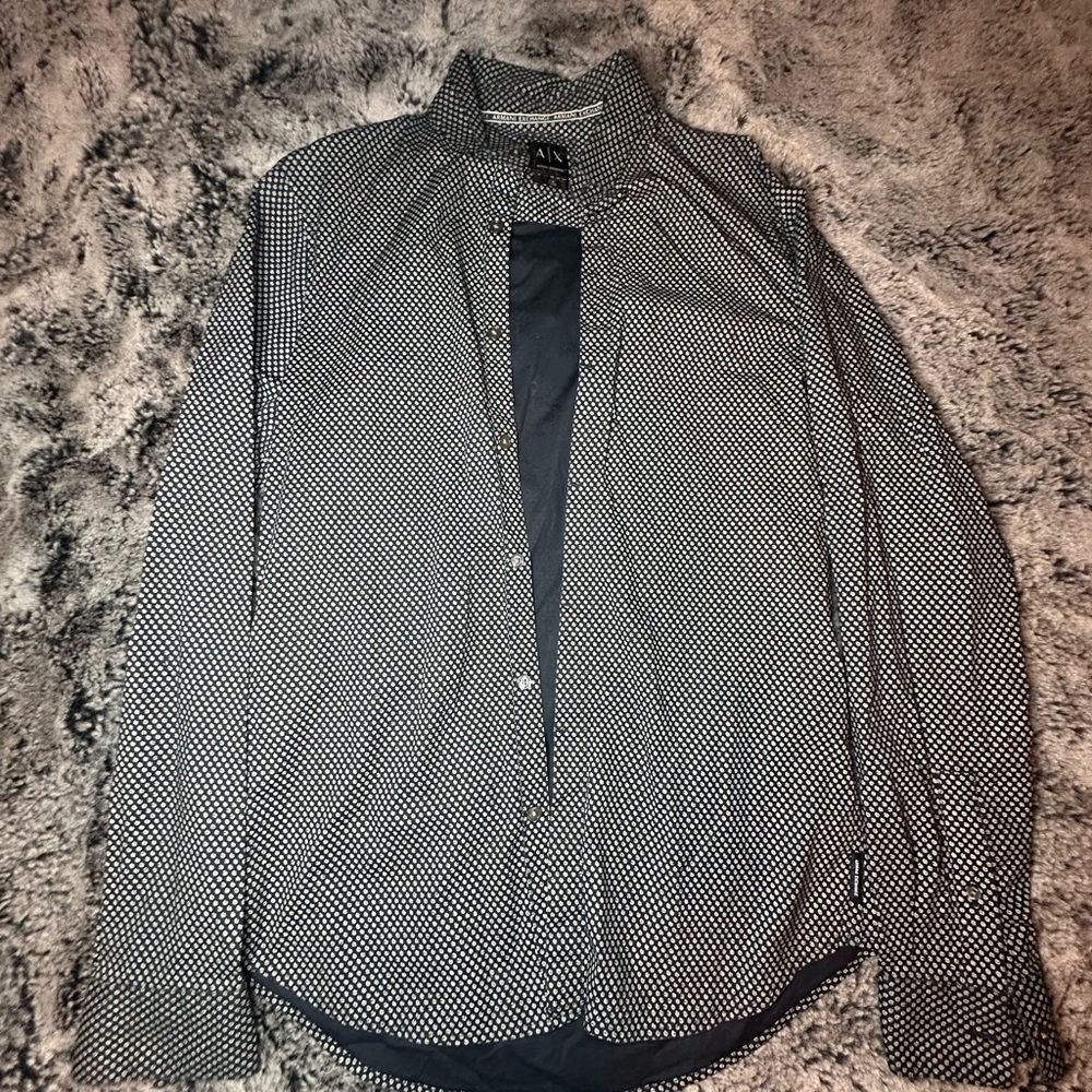 Armani Exchange Monochrome Button Down Shirt